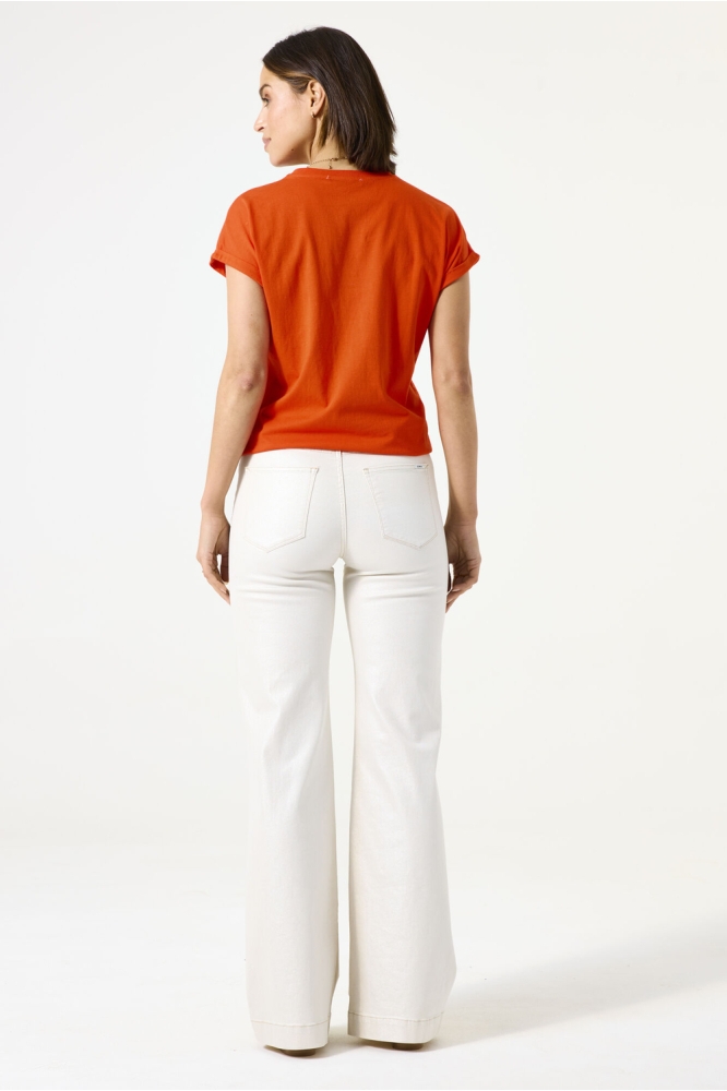 T SHIRT C50207 1345 tangerine red